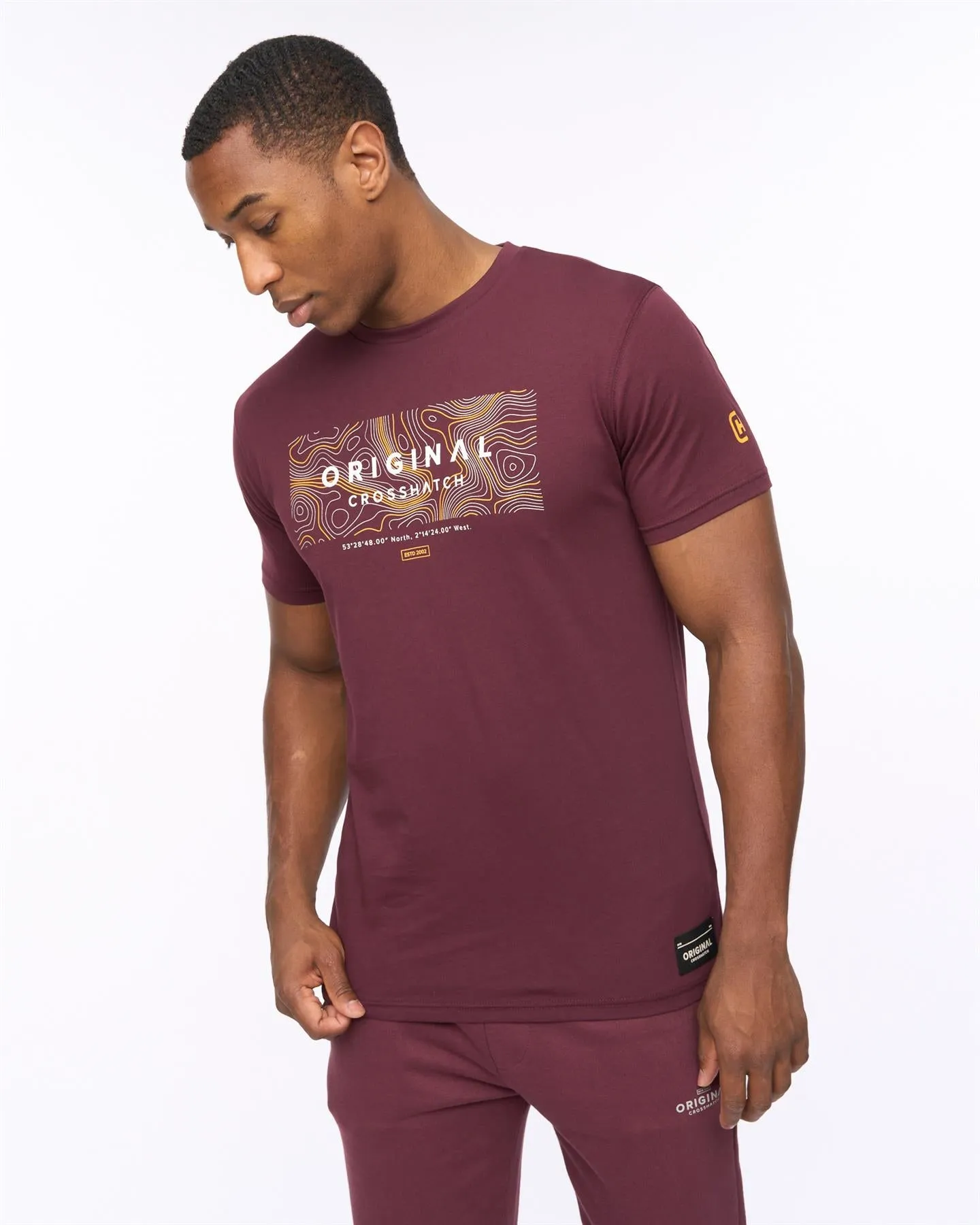 Mens Mappedout T-Shirt Raisin sold by Brand Corner product image thumbnail 2