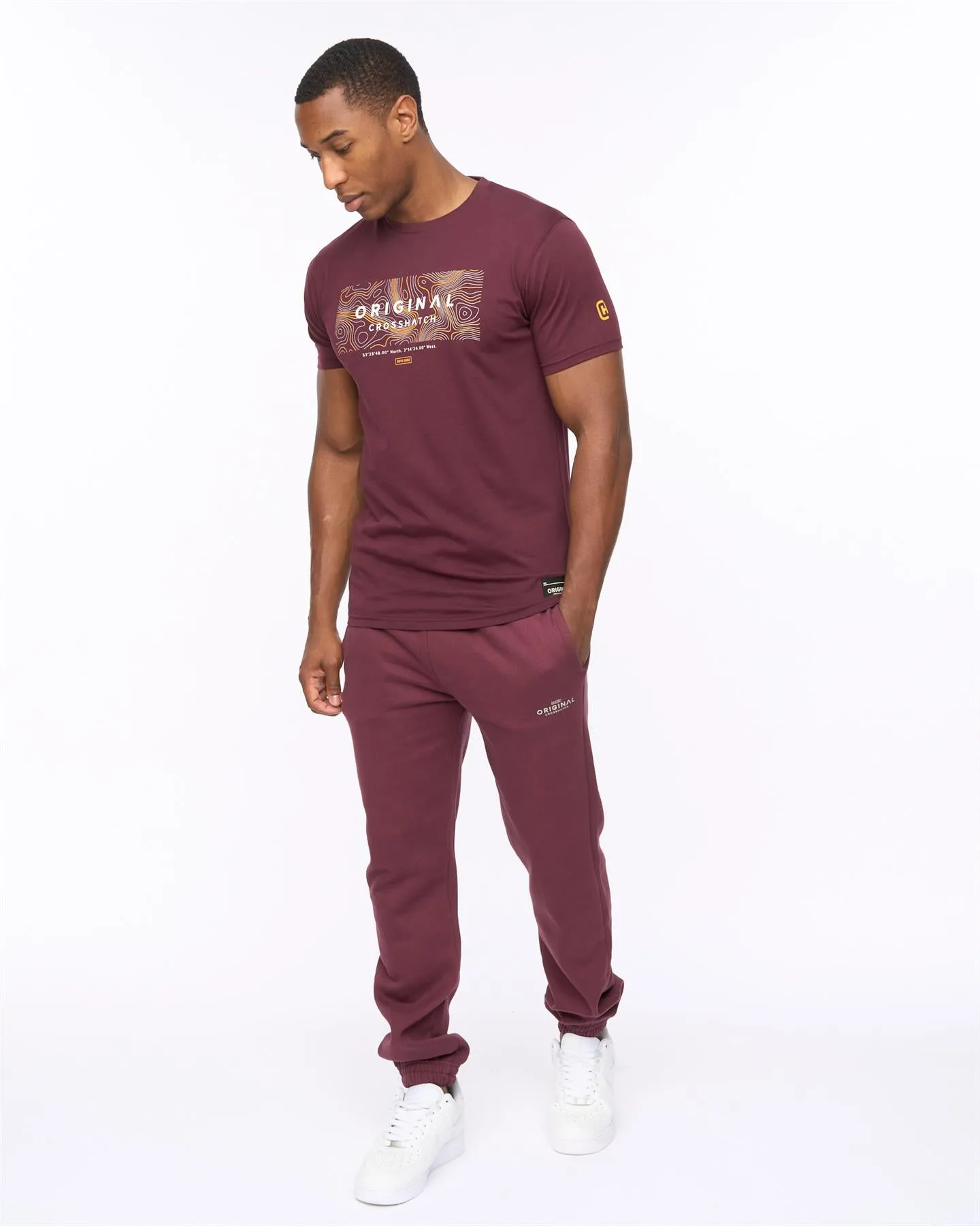 Mens Mappedout T-Shirt Raisin sold by Brand Corner product image thumbnail 3