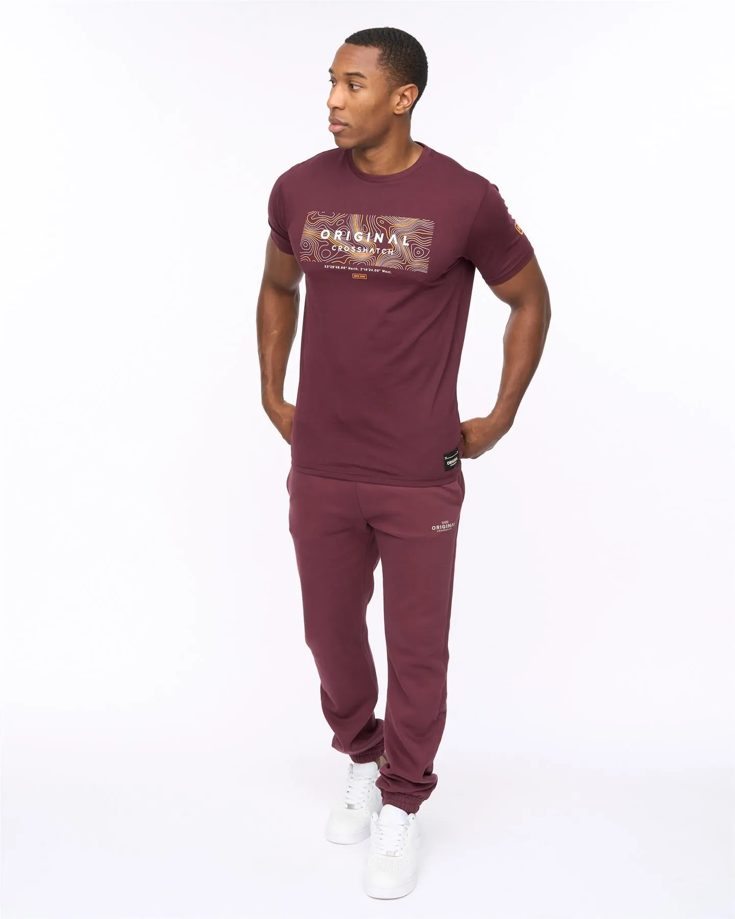 Mens Mappedout T-Shirt Raisin sold by Brand Corner product image thumbnail 4