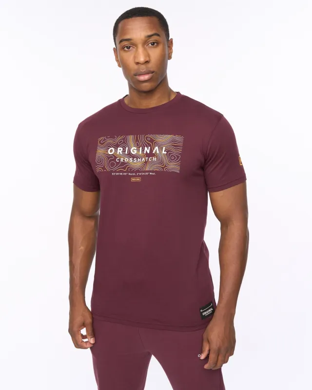 Mens Mappedout T-Shirt Raisin sold by Brand Corner