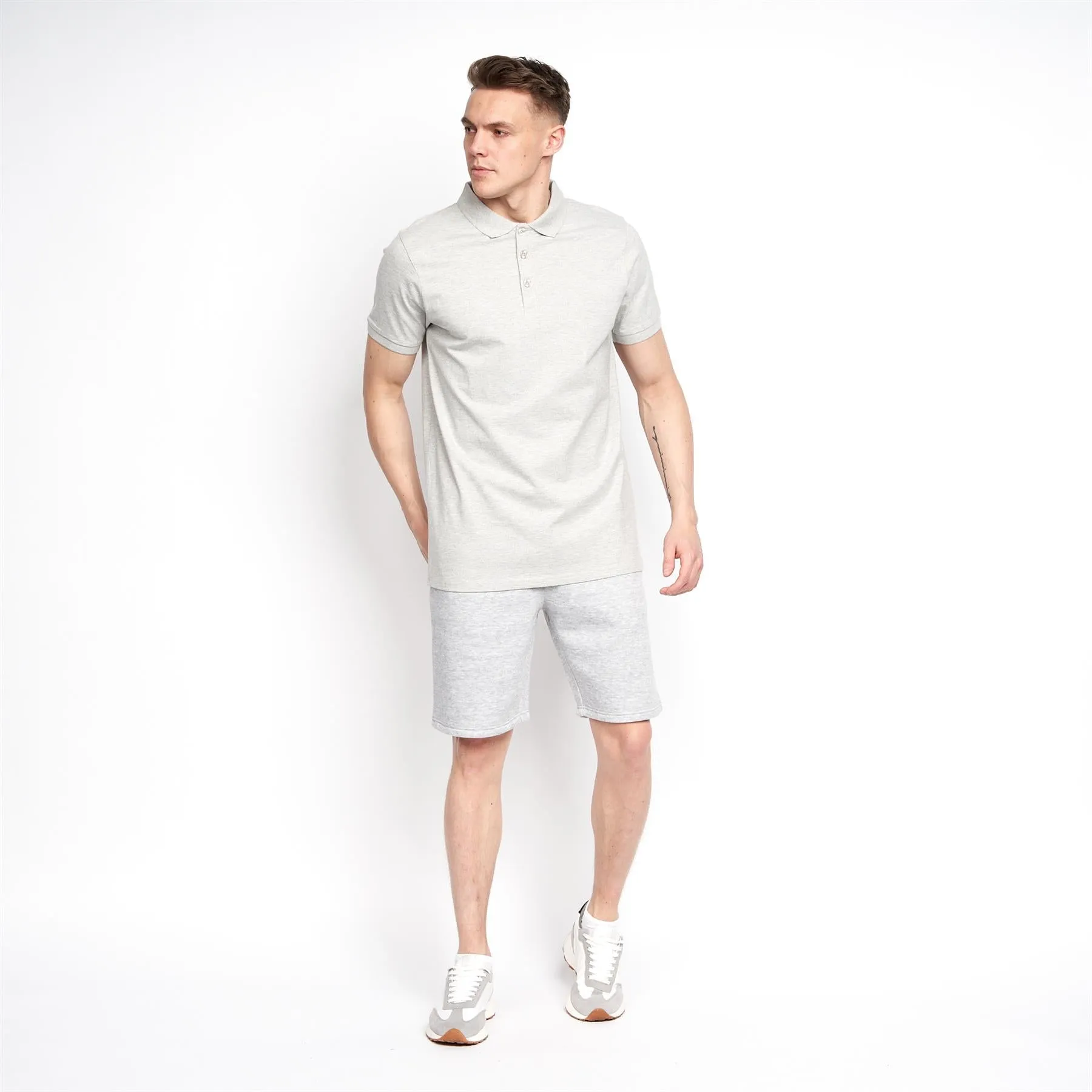 Mens Pritchard MVE Polo Grey Marl sold by Brand Corner product image thumbnail 3
