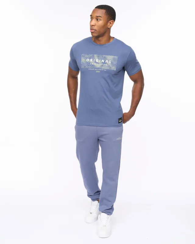 Mens Mappedout T-Shirt & Joggers Set Denim Blue sold by Brand Corner