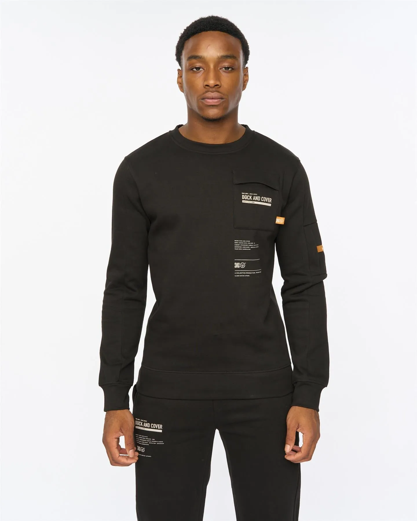 Mens Applewood Crew & Joggers Set Black sold by Brand Corner product image thumbnail 3