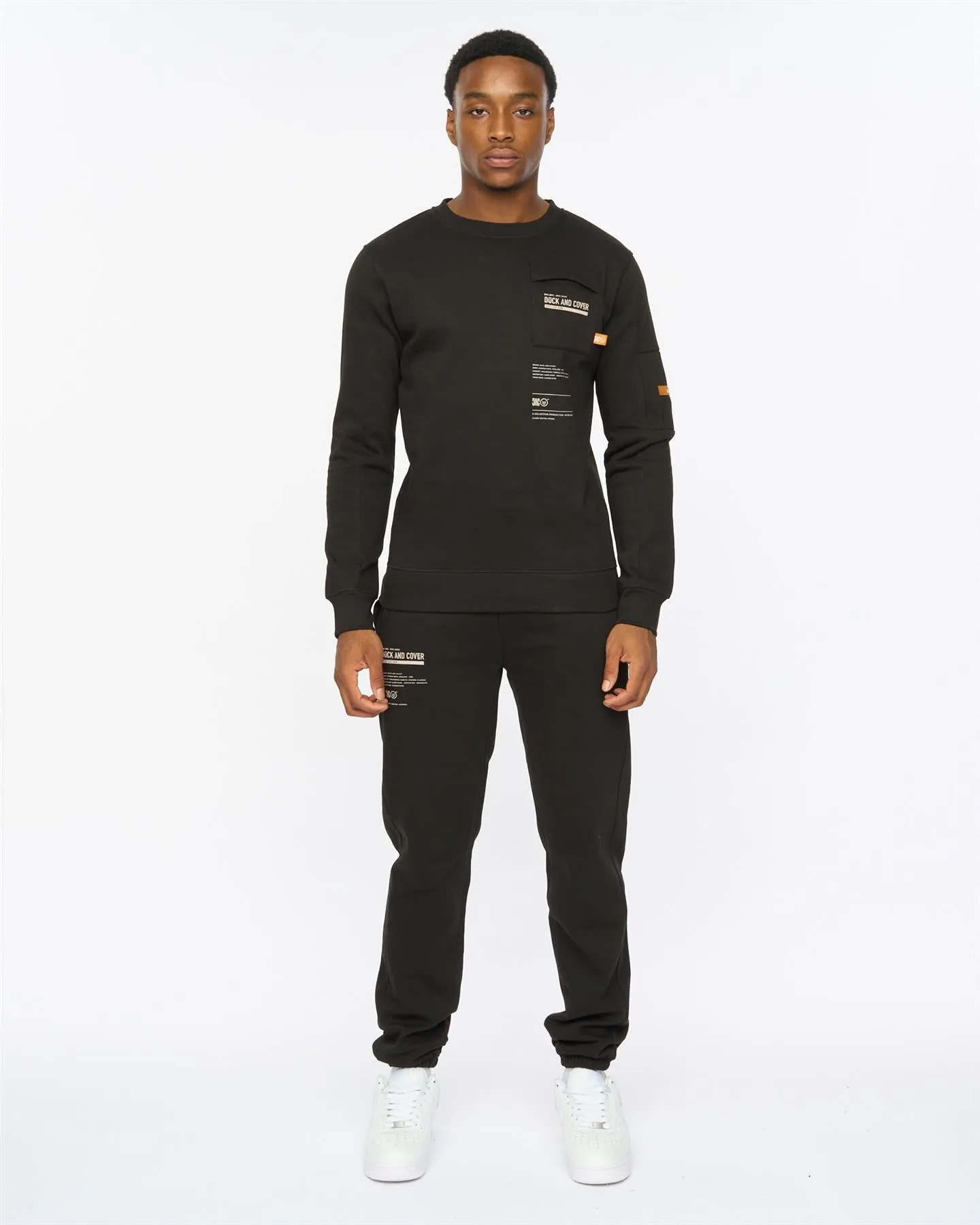 Mens Applewood Crew & Joggers Set Black sold by Brand Corner
