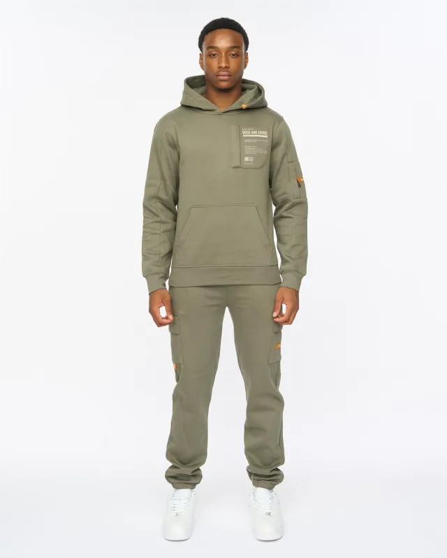 Mens Adamsberg Hoodie & Joggers Set Dark Olive sold by Brand Corner