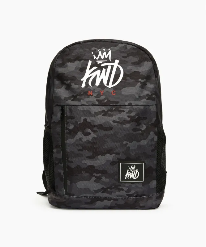 Mens Kayencee Backpack Black Camo sold by Brand Corner