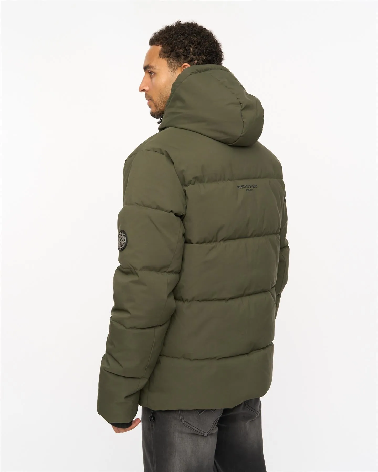 Mens System Ski Puffer Jacket Khaki sold by Brand Corner product image thumbnail 3