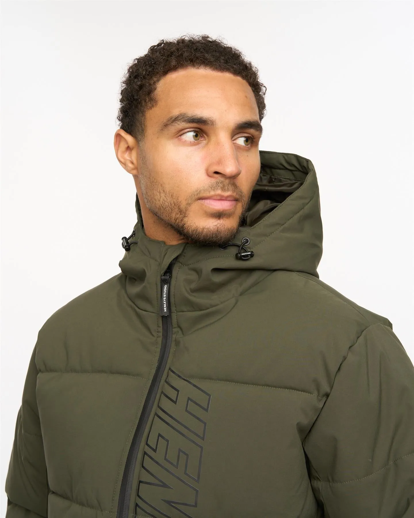Mens System Ski Puffer Jacket Khaki sold by Brand Corner product image thumbnail 5