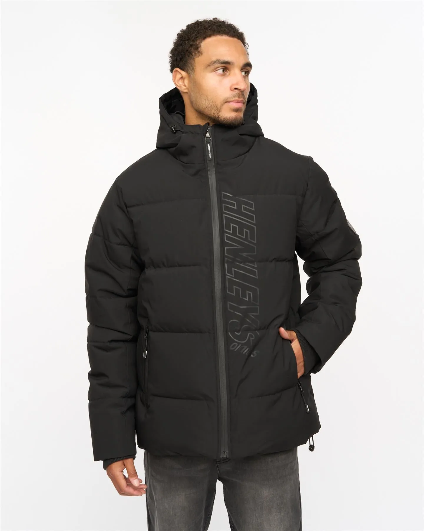Mens System Ski Puffer Jacket Black sold by Brand Corner product image thumbnail 2