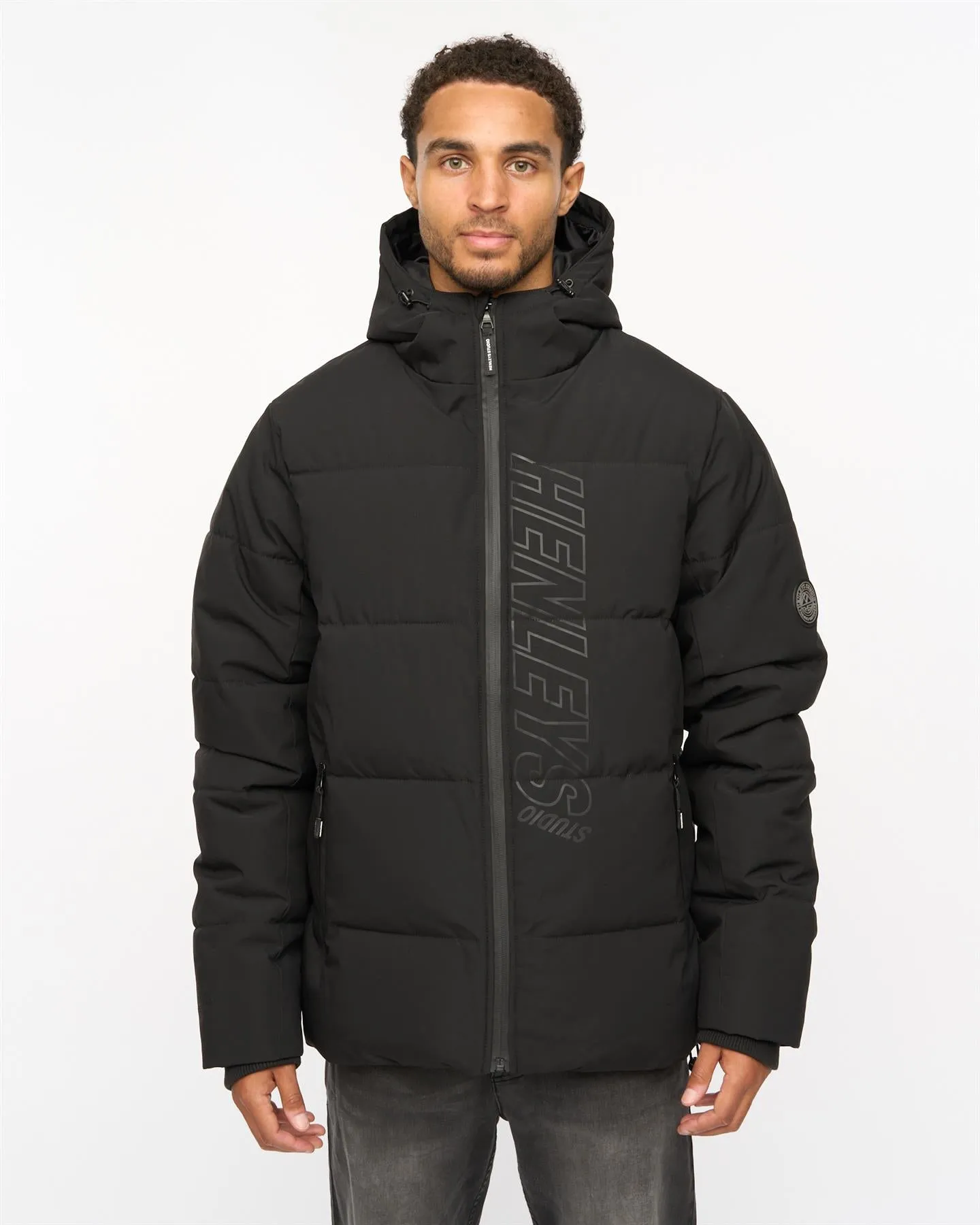 Mens System Ski Puffer Jacket Black sold by Brand Corner