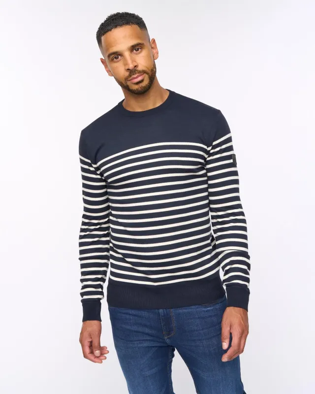 Howland Crew Neck Jumper Navy sold by Brand Corner