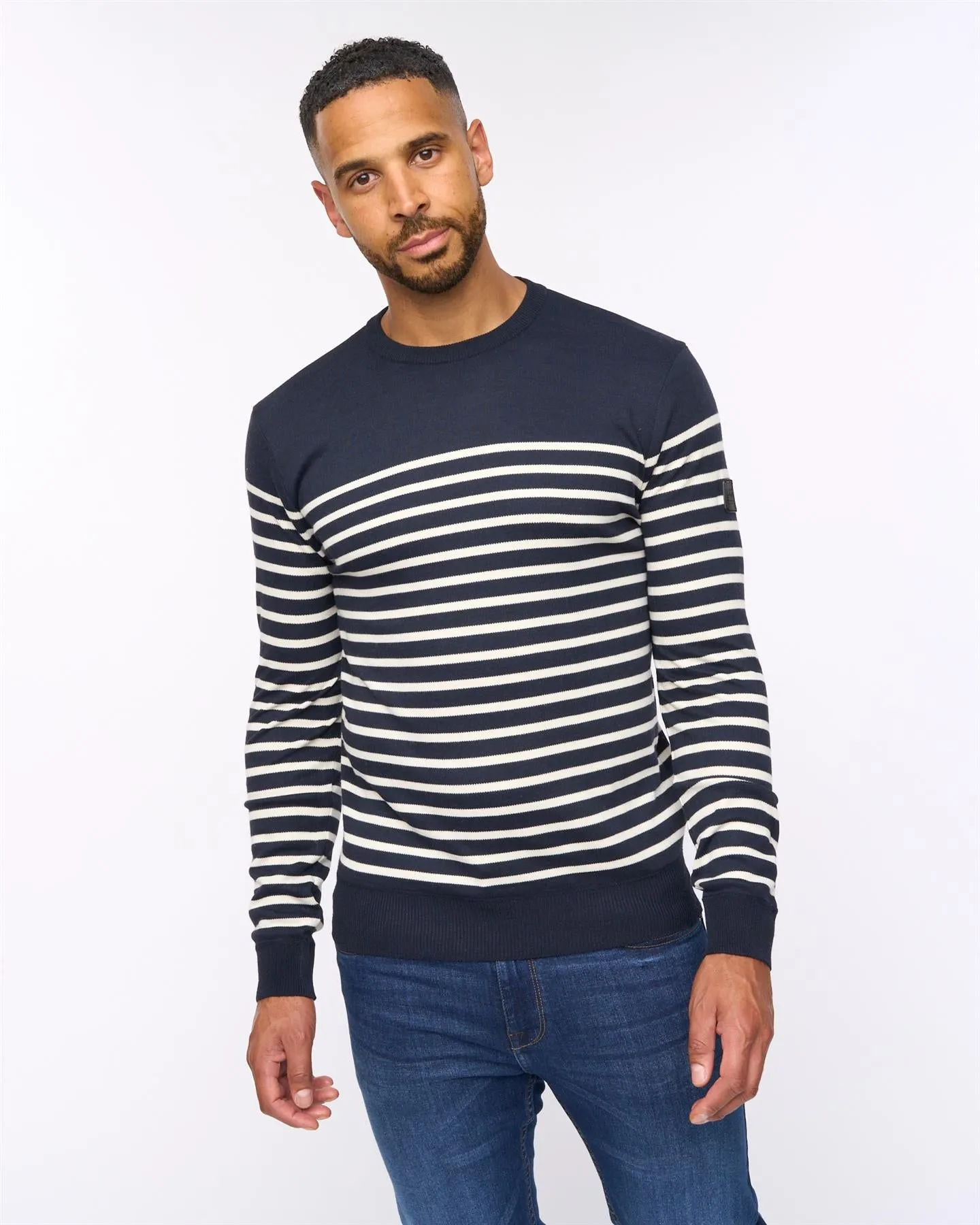 Howland Crew Neck Jumper Navy sold by Brand Corner