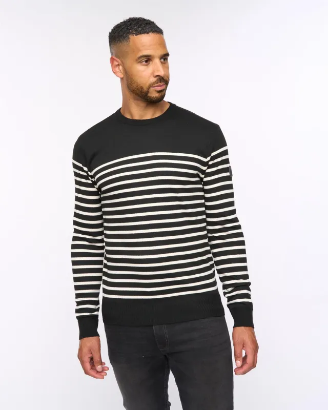 Howland Crew Neck Jumper Black sold by Brand Corner