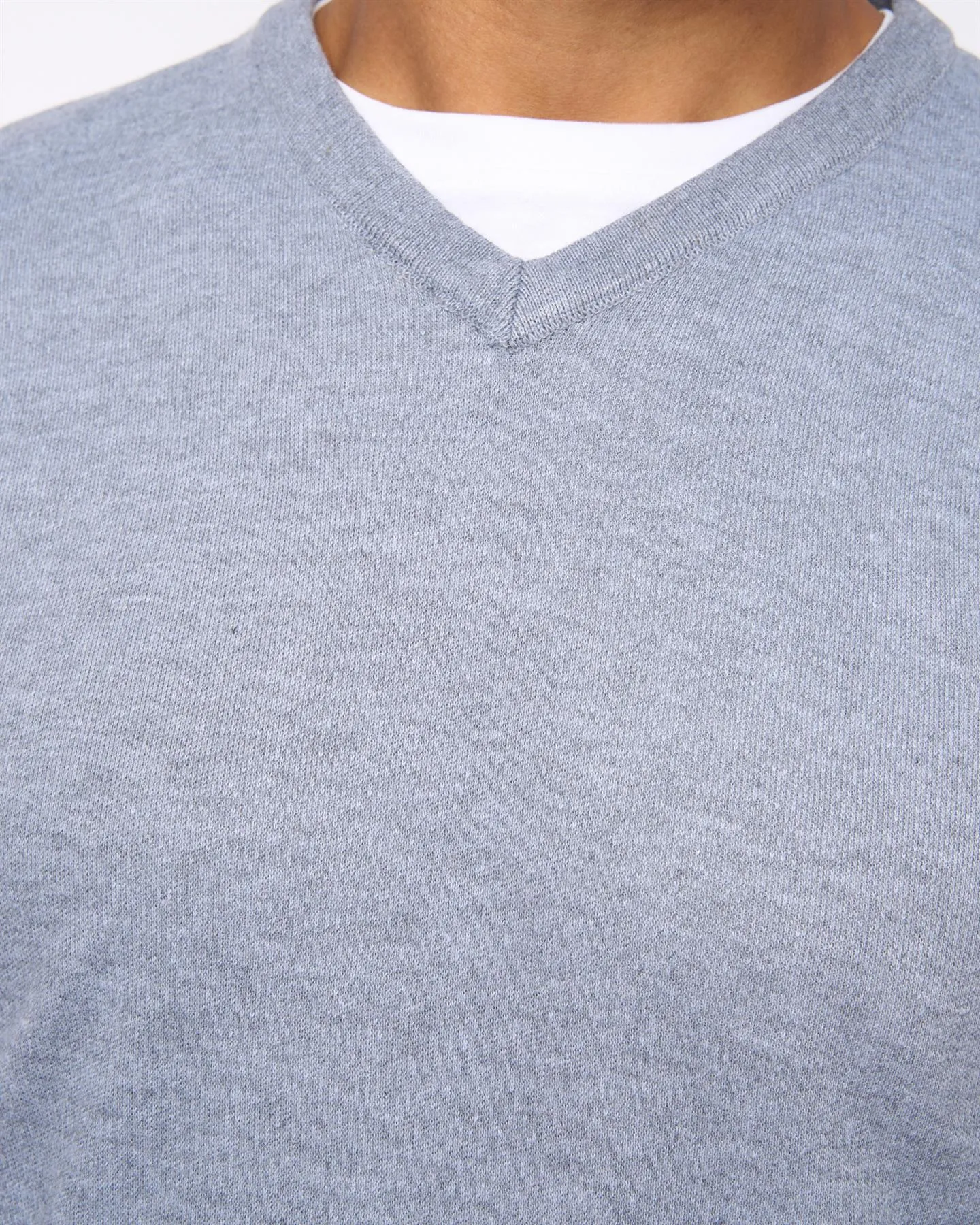 Tinworth V-Neck Jumper Grey Marl sold by Brand Corner product image thumbnail 5