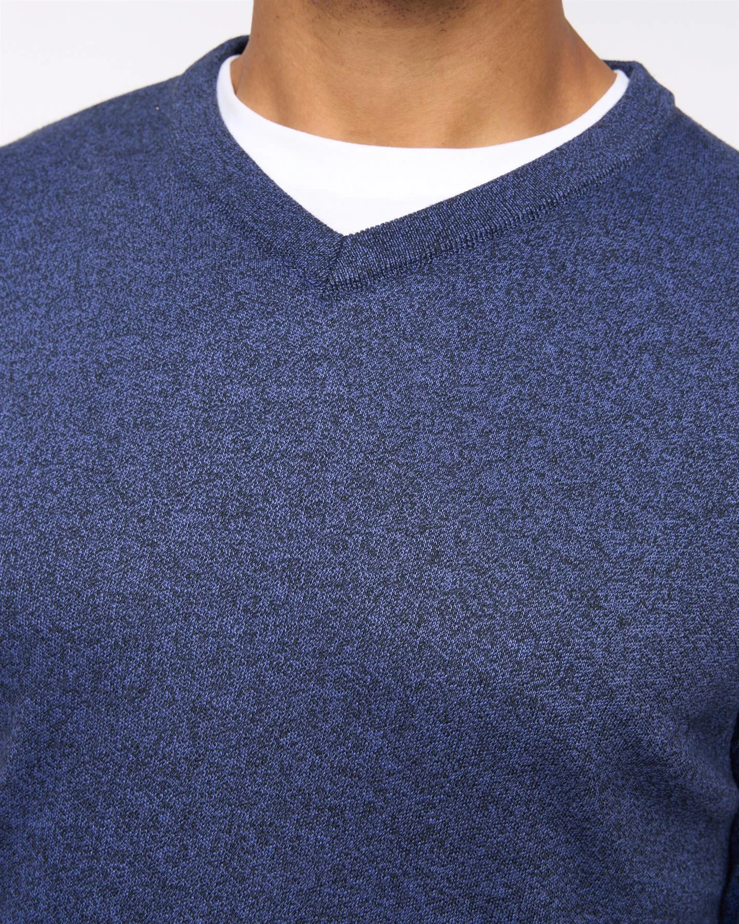 Tinworth V-Neck Jumper Navy Marl sold by Brand Corner product image thumbnail 5