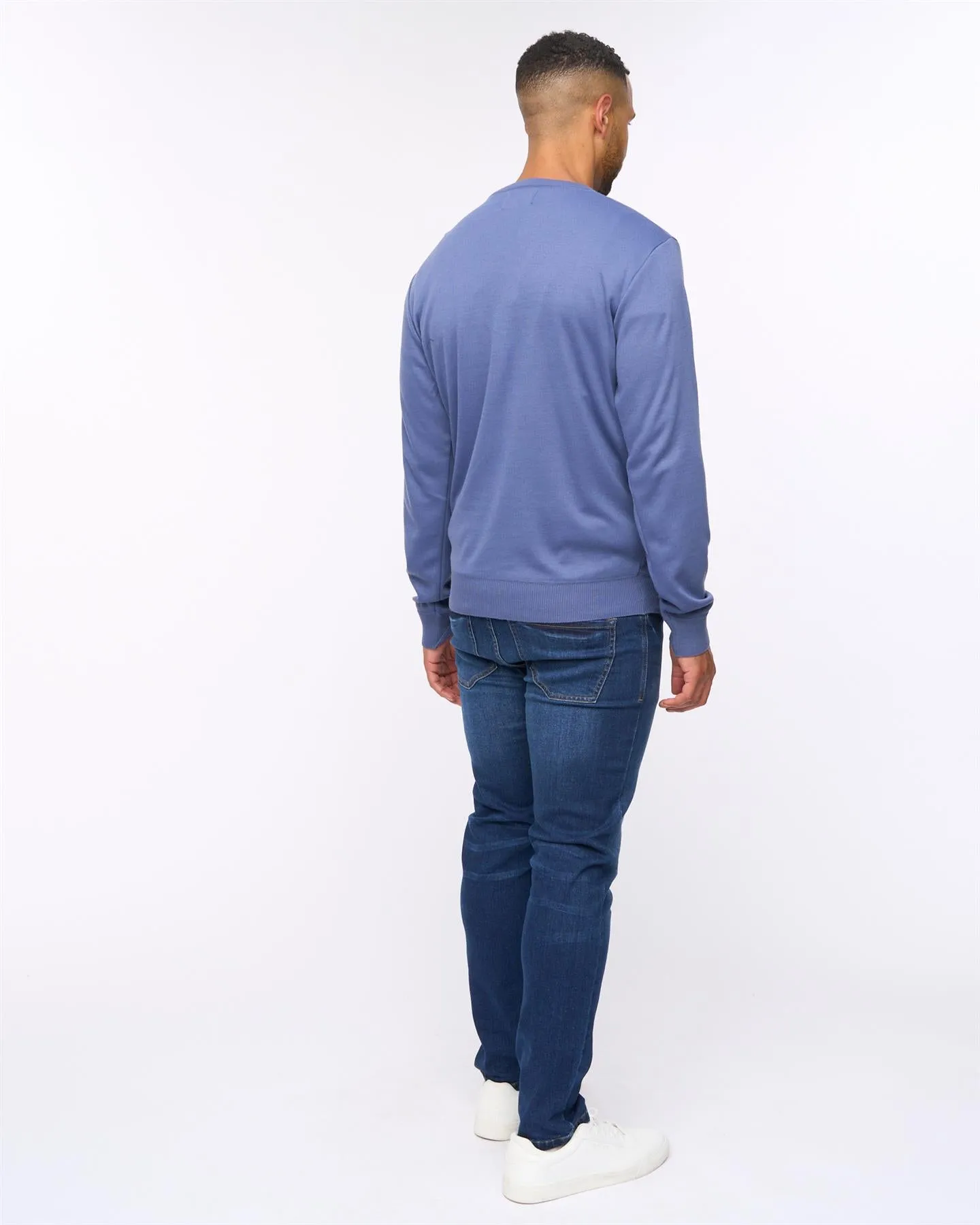 Tinworth V-Neck Jumper Denim Marl sold by Brand Corner product image thumbnail 4