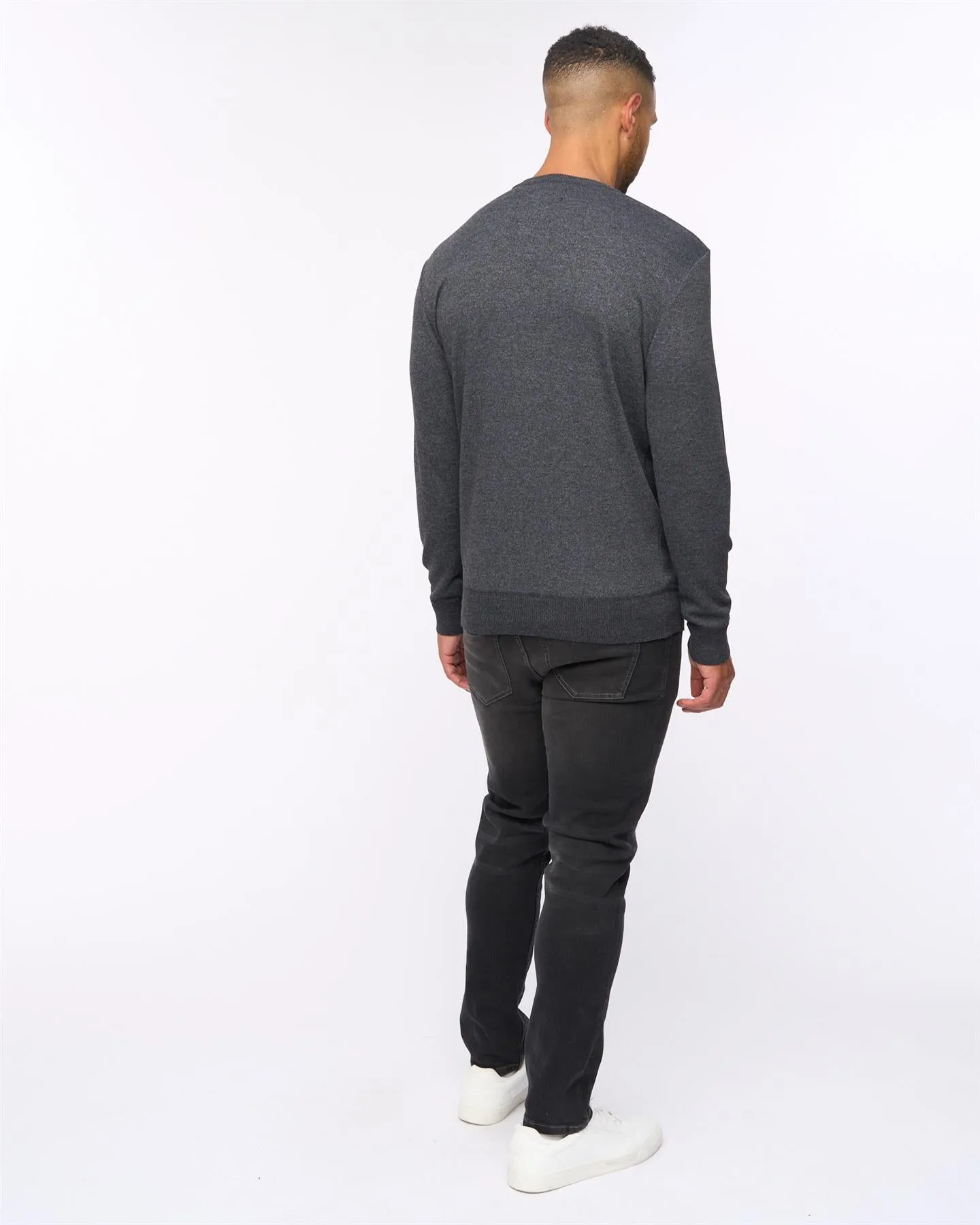 Pepston Crew Neck Jumper Black Marl sold by Brand Corner product image thumbnail 4