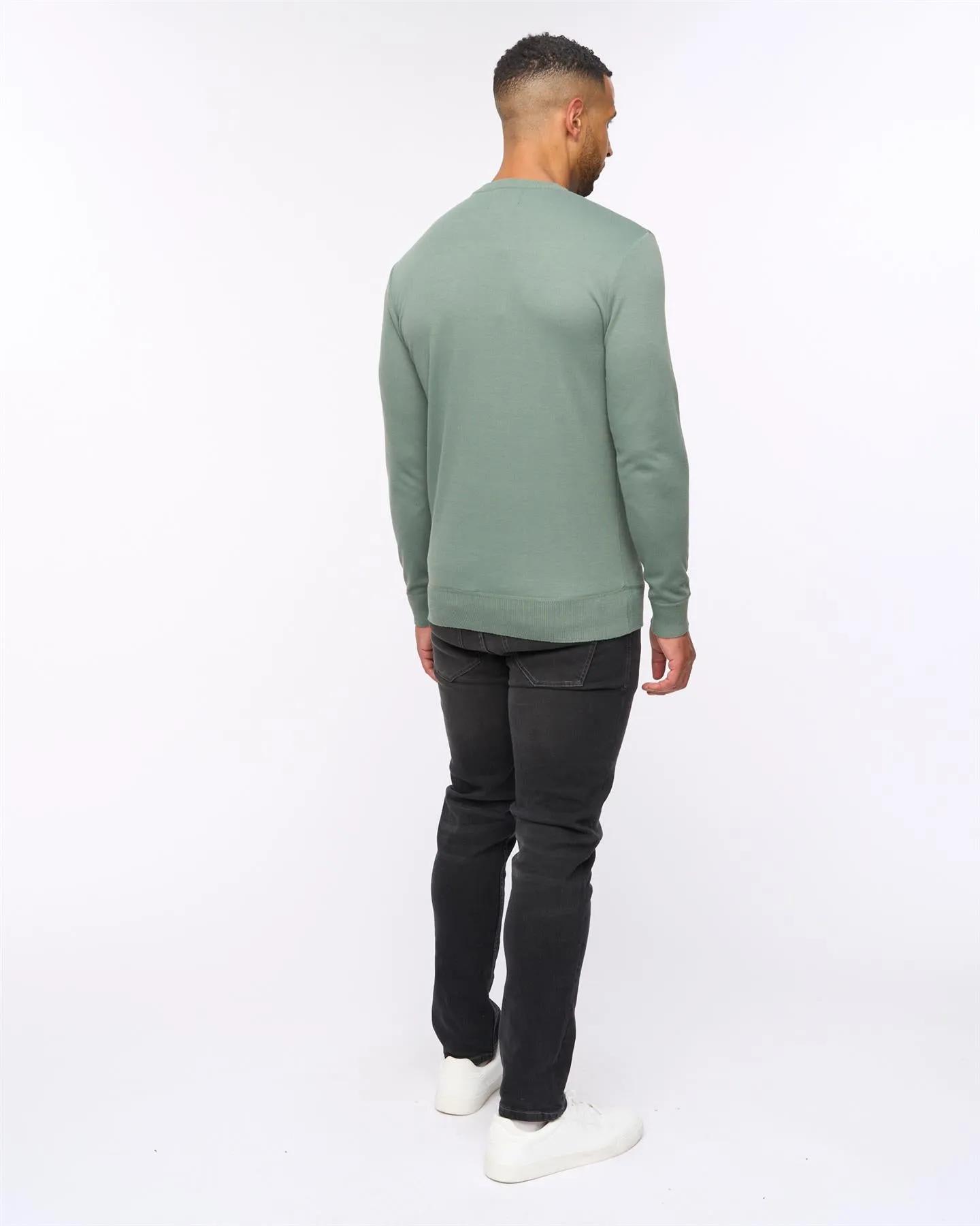 Pepston Crew Neck Jumper Olive sold by Brand Corner product image thumbnail 3