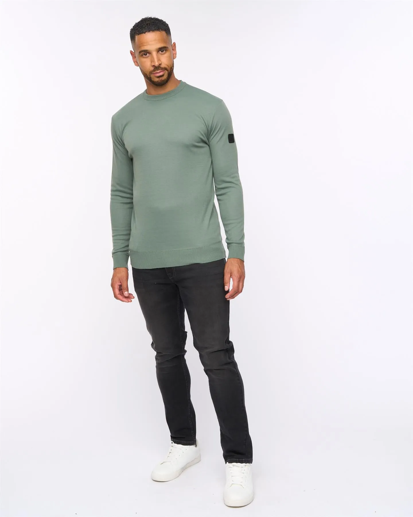 Pepston Crew Neck Jumper Olive sold by Brand Corner product image thumbnail 4