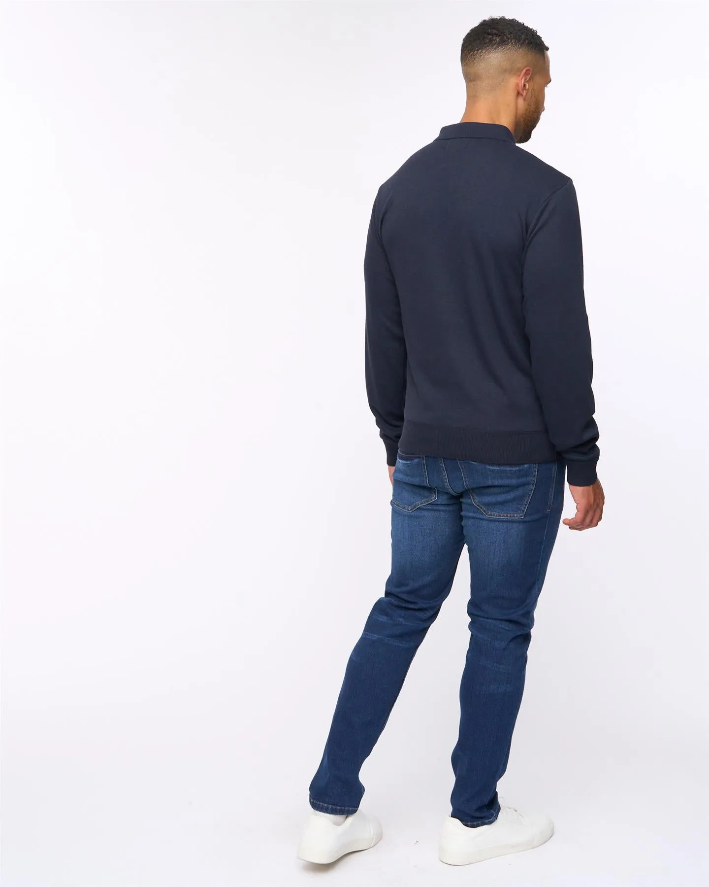 Aldrich 1/2 Zip Knit Polo Navy sold by Brand Corner product image thumbnail 4