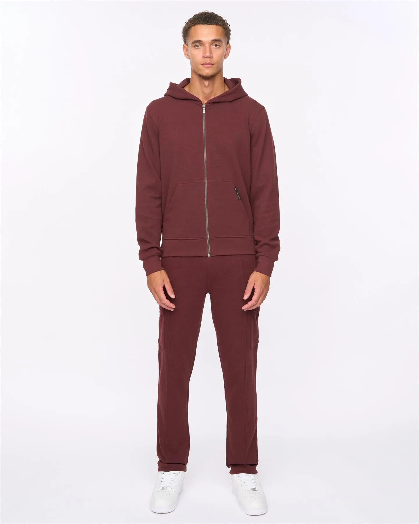 Mens Optimus Hoodie & Combat Joggers Set Wine sold by Brand Corner
