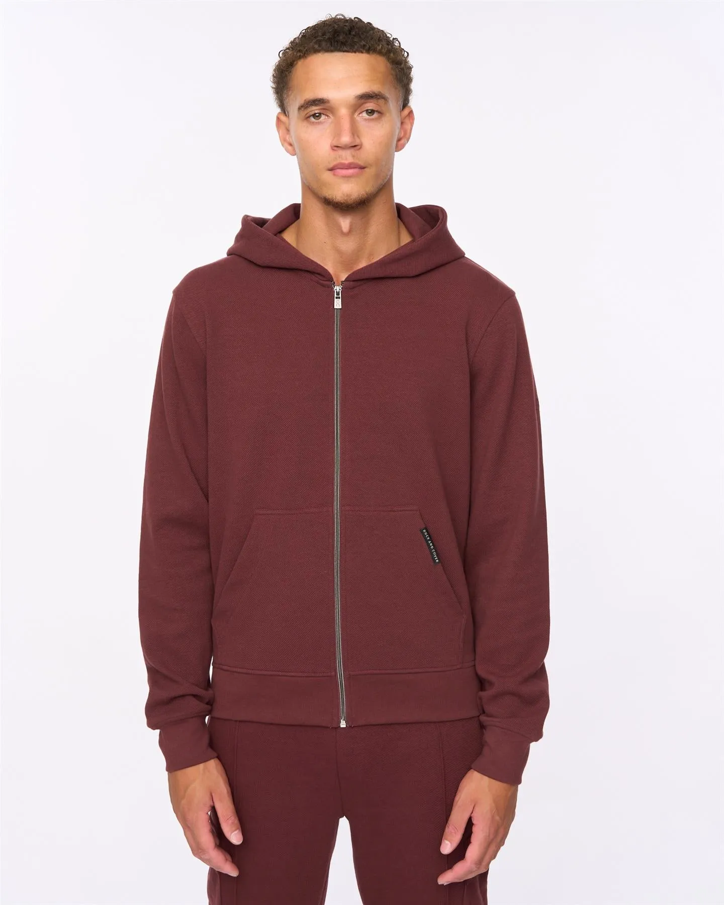 Mens Optimus Hoodie & Combat Joggers Set Wine sold by Brand Corner product image thumbnail 3