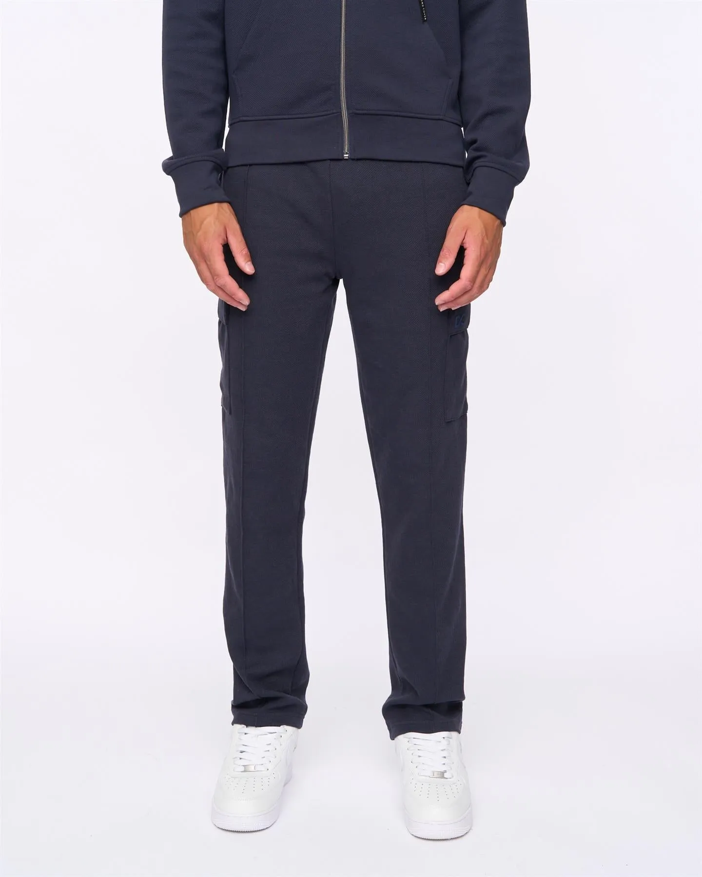 Mens Slellmoore 1/4 Zip Hoodie & Optimus Combat Joggers Set Navy sold by Brand Corner product image thumbnail 4