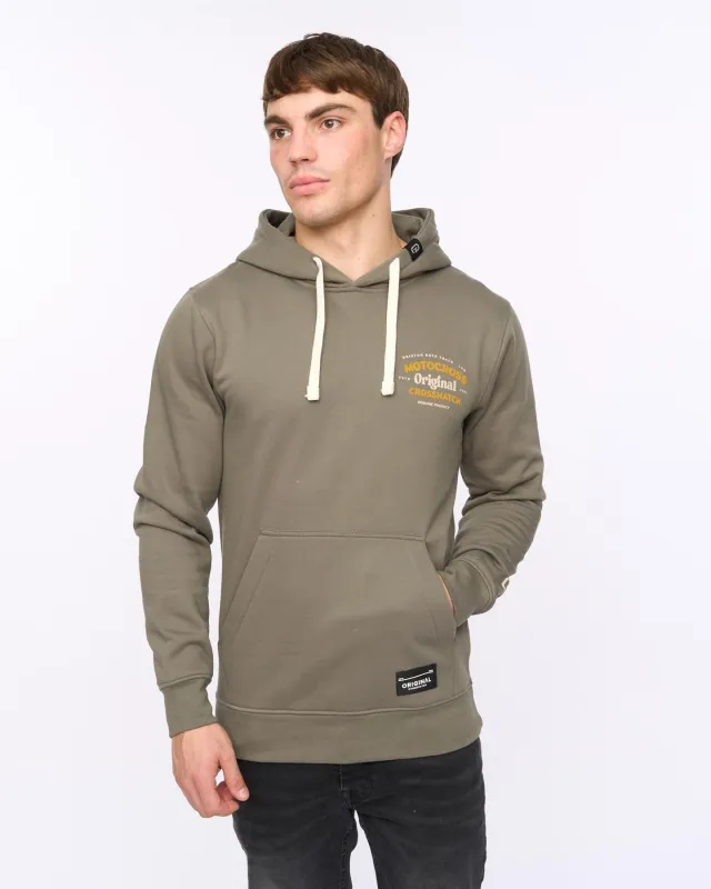 Mens Motocross Hoodie Olive sold by Brand Corner