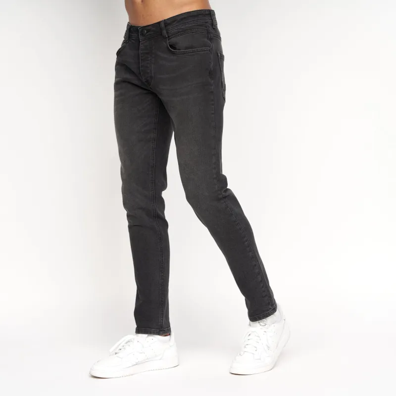 Crosshatch - Sheldons Slim Fit Jeans Black sold by Brand Corner