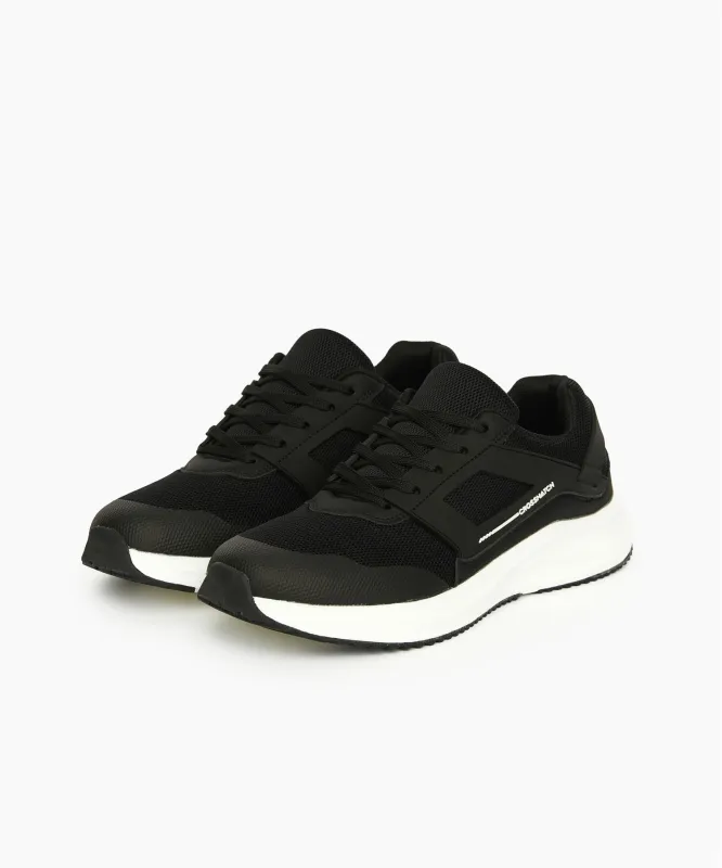 Mens Holywell Flyknit Trainers Black/White sold by Brand Corner