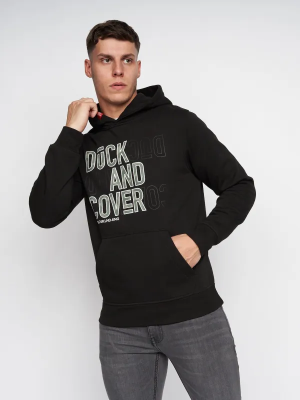Mens Pecklar Hoodie Black sold by Brand Corner