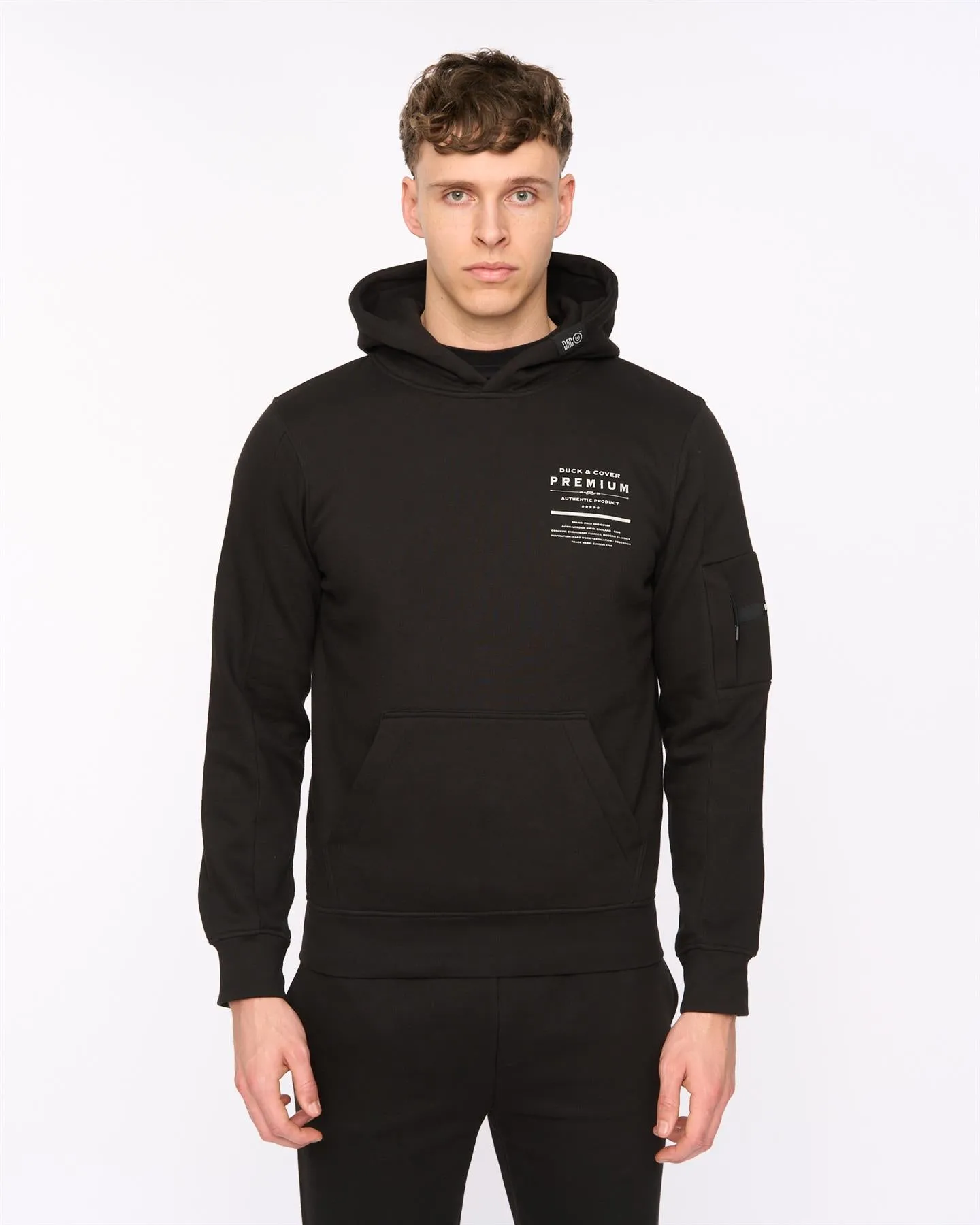 Mens Rayland Hoodie Black sold by Brand Corner