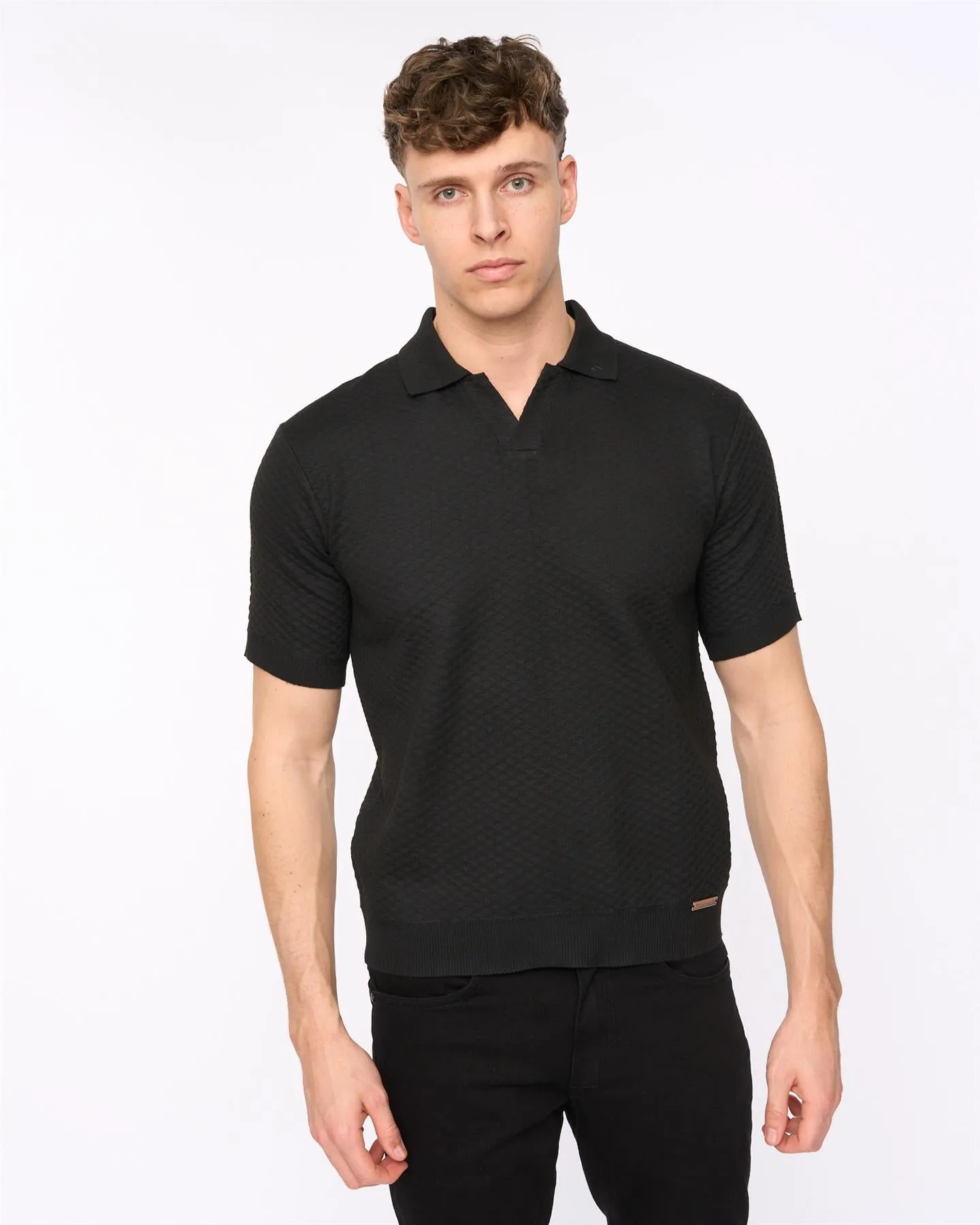 Mens Morwin Polo Black sold by Brand Corner product image thumbnail 3