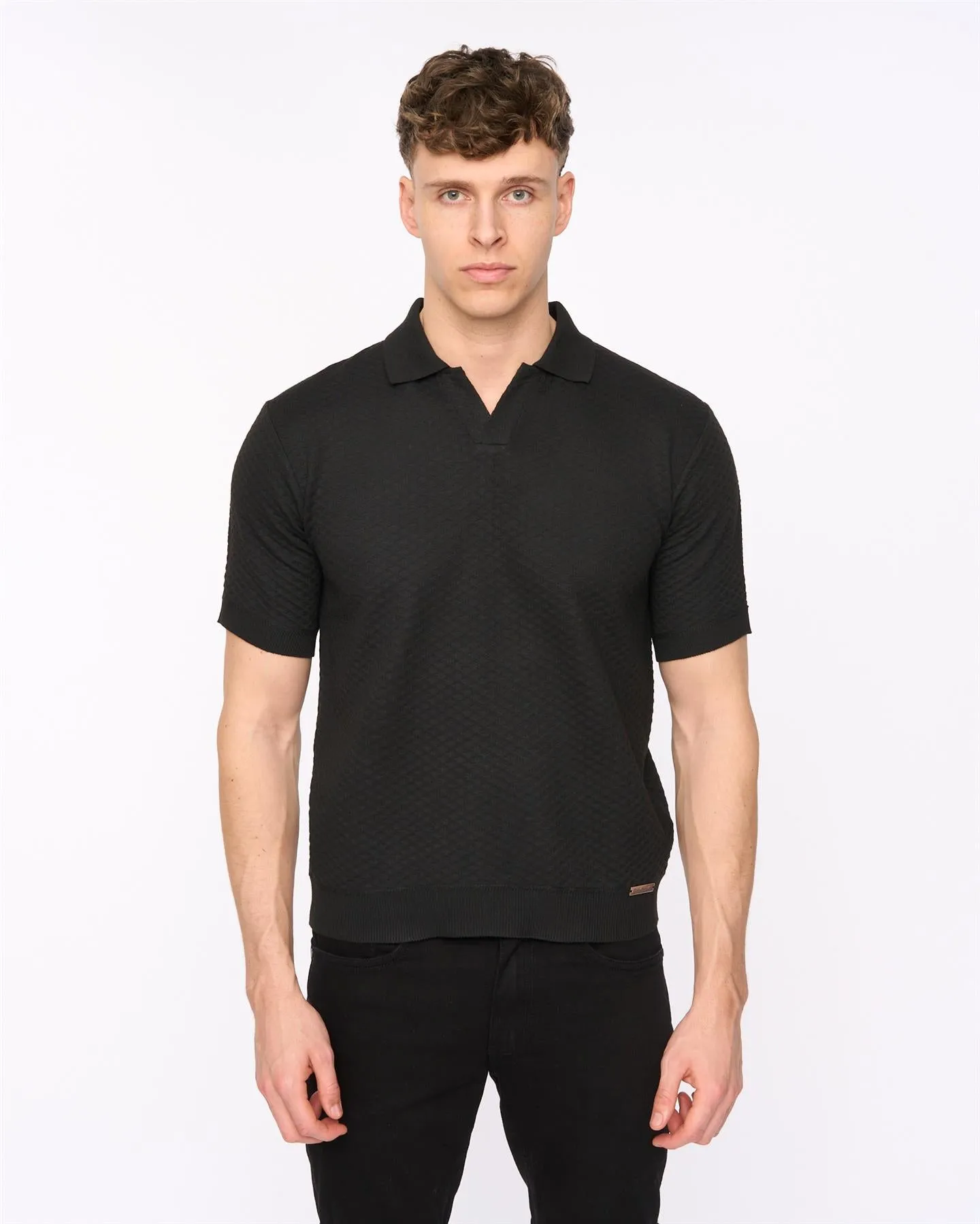 Mens Morwin Polo Black sold by Brand Corner