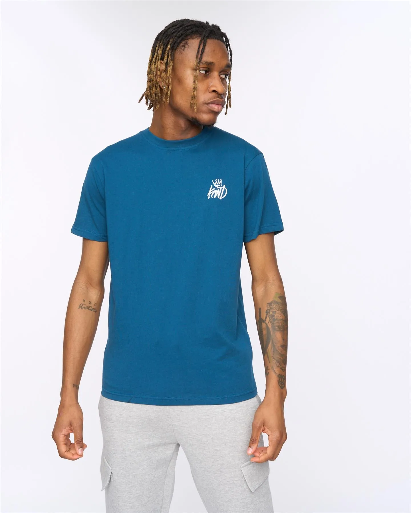 Mens Crosby T-Shirt Teal sold by Brand Corner