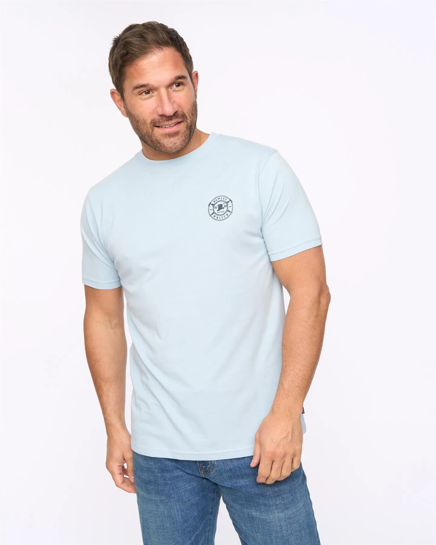 Mens Arkley T-Shirt Light Blue sold by Brand Corner product image thumbnail 2