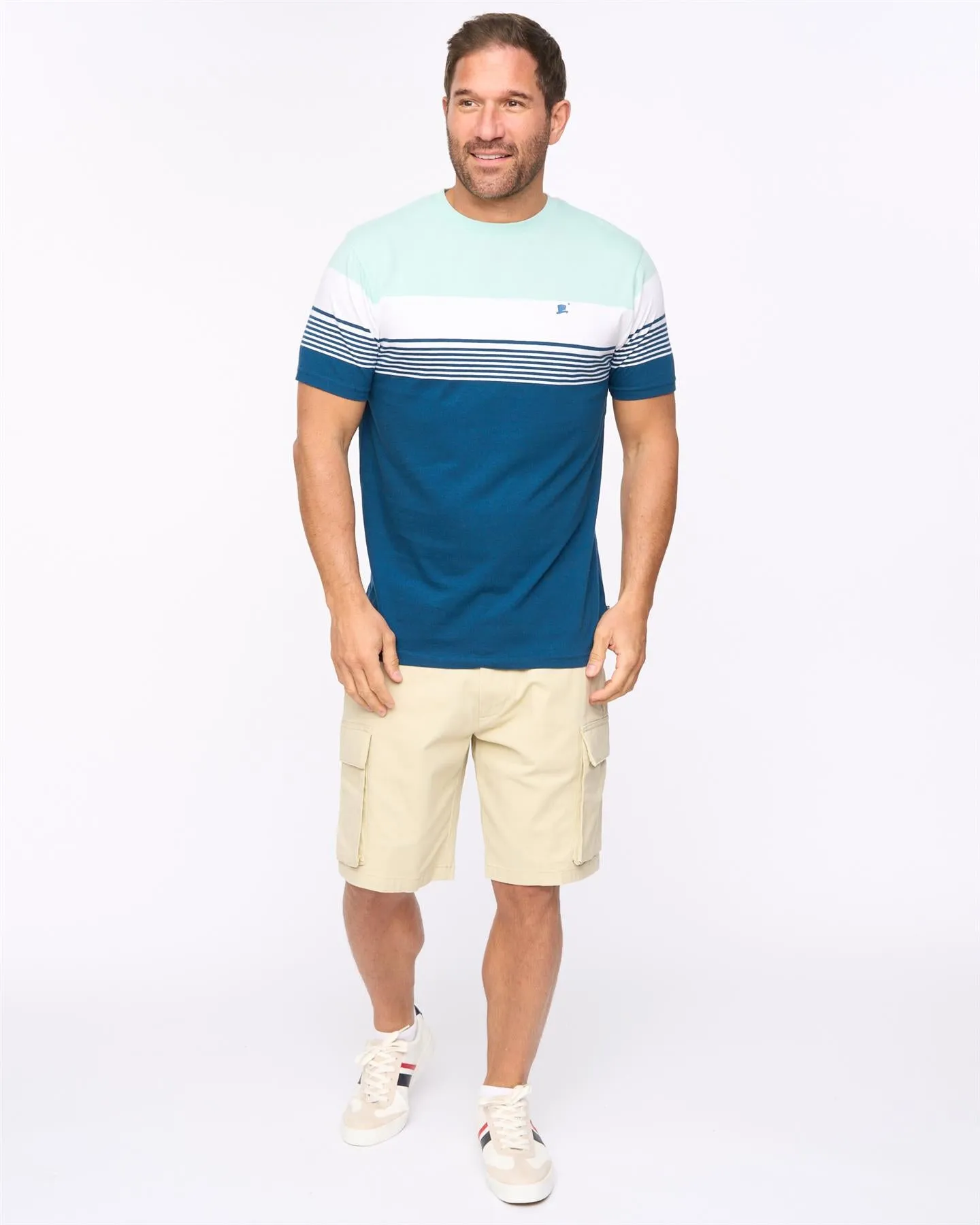 Mens Portmen T-Shirt Mid Blue sold by Brand Corner product image thumbnail 3