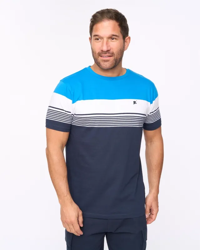 Mens Portmen T-Shirt Navy made by Brand Corner