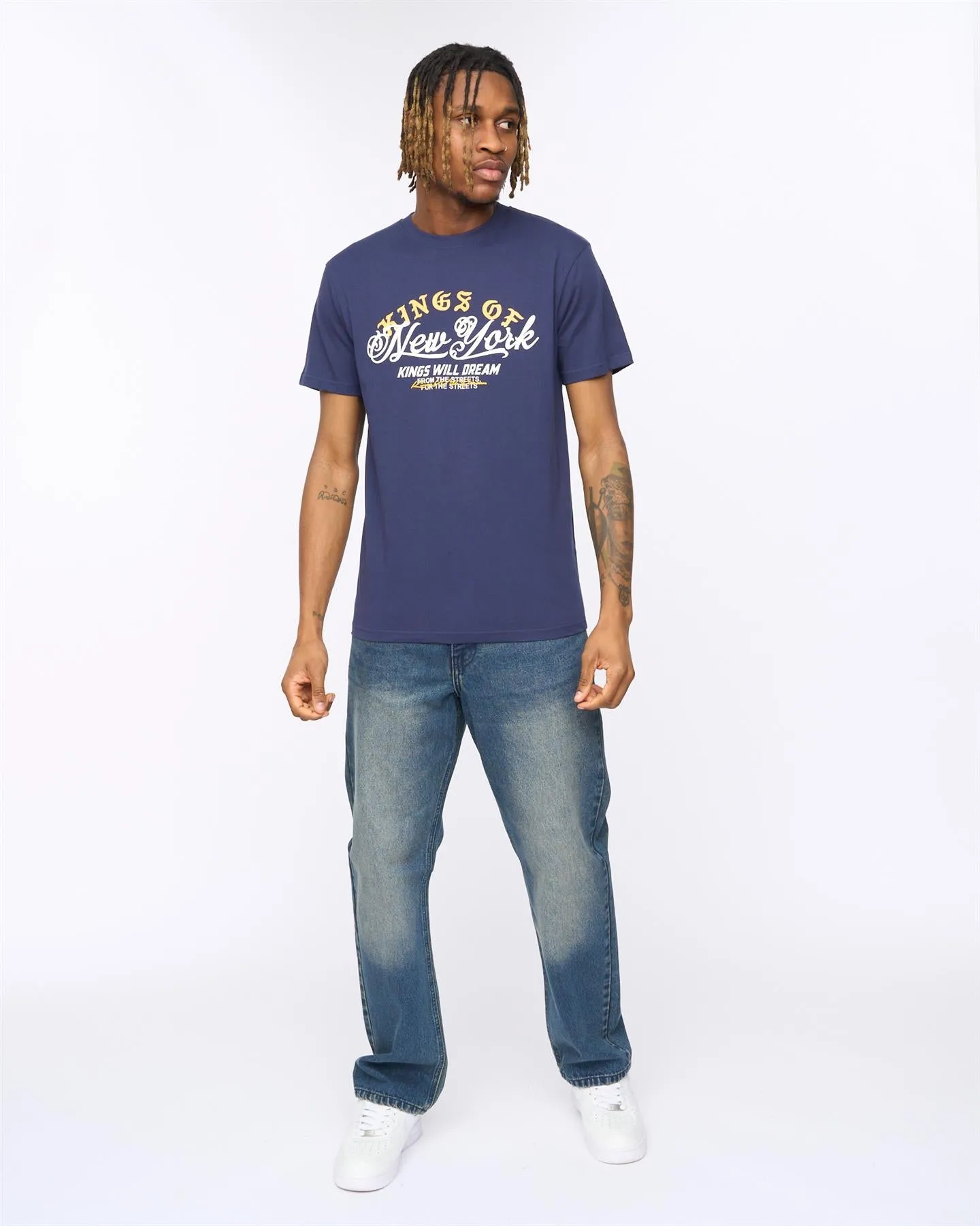 Mens Affiliated T-Shirt Navy sold by Brand Corner product image thumbnail 3