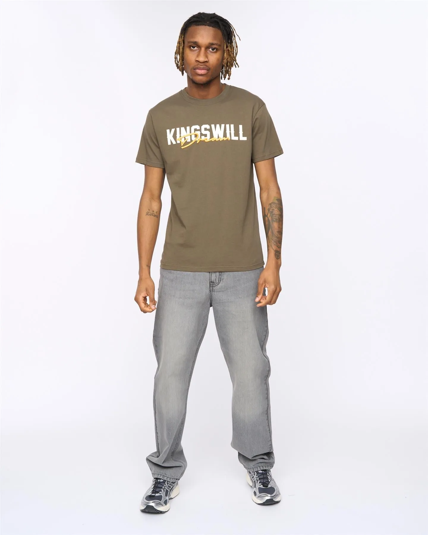 Mens Bilkie T-Shirt Olive sold by Brand Corner product image thumbnail 3