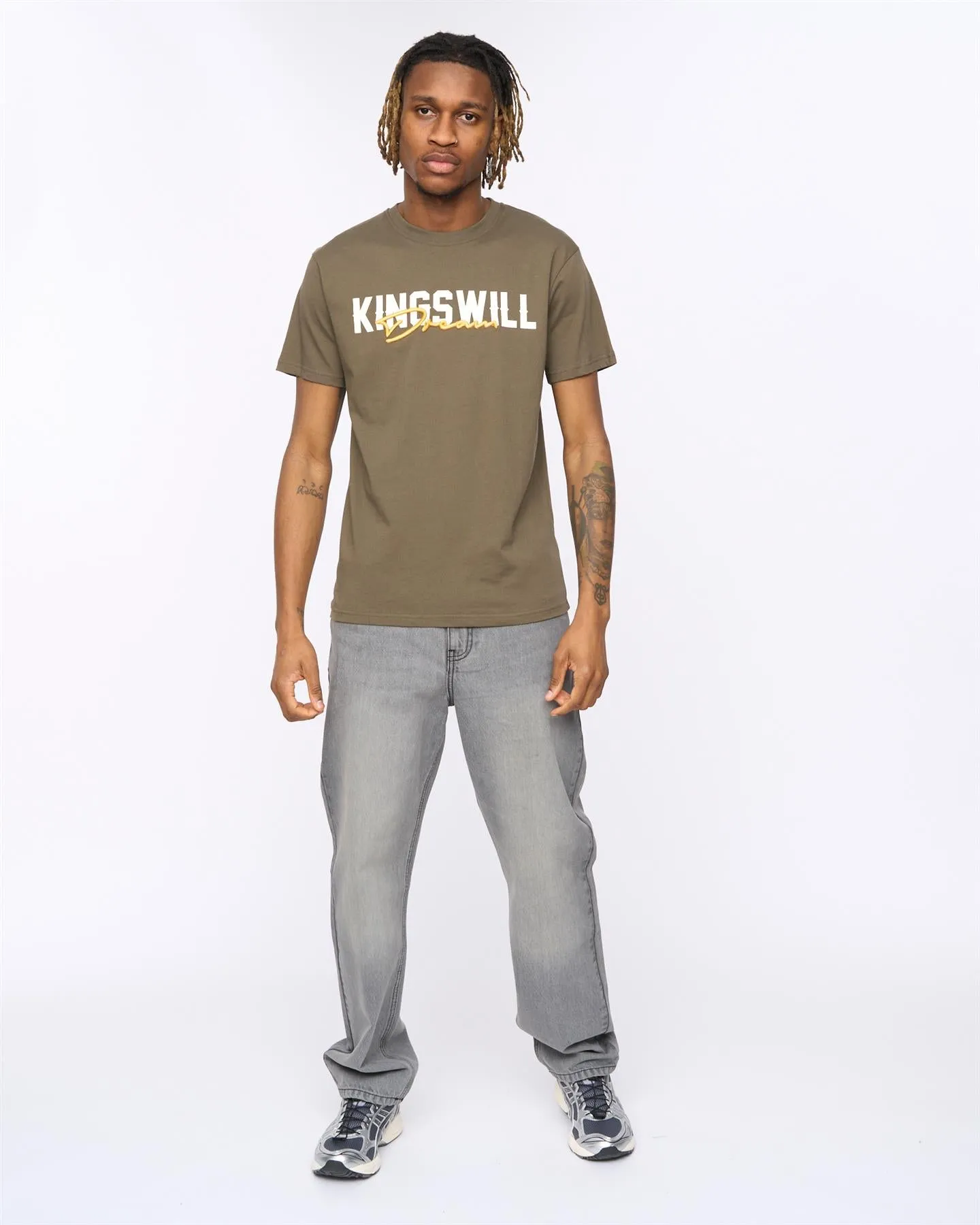 Mens Bilkie T-Shirt Olive sold by Brand Corner product image thumbnail 4