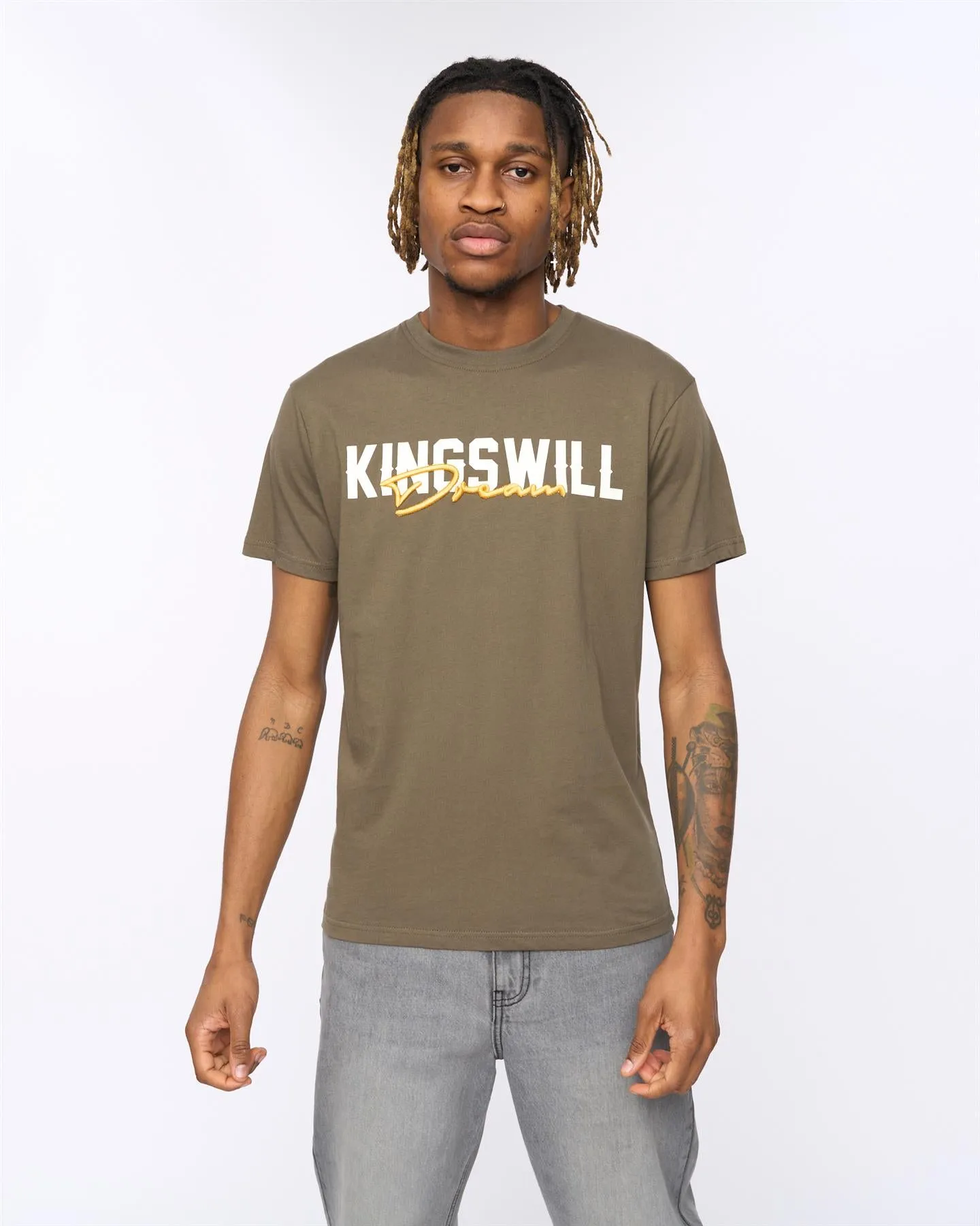 Mens Bilkie T-Shirt Olive sold by Brand Corner
