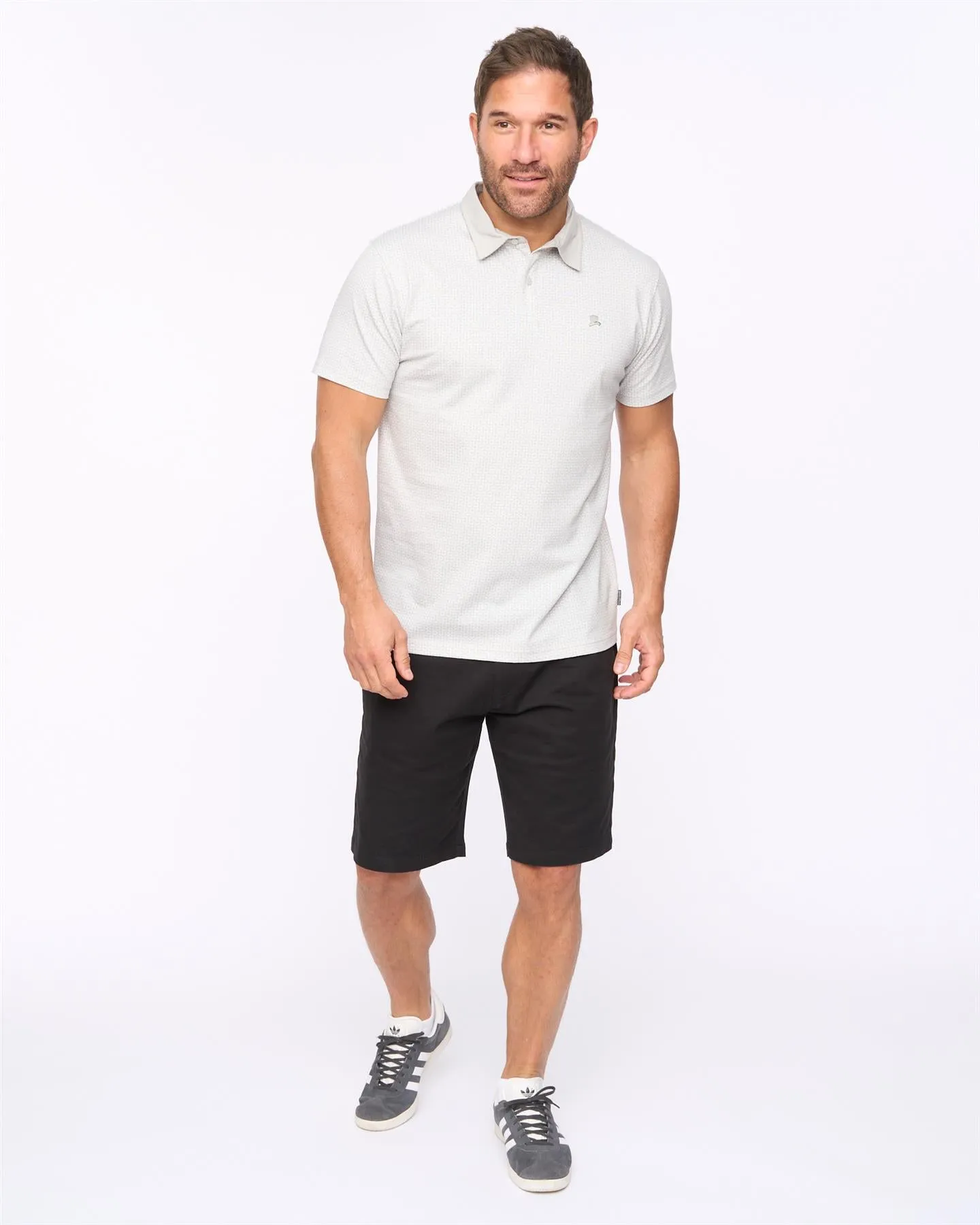 Mens Calvert Polo Light Grey sold by Brand Corner product image thumbnail 3