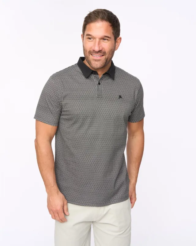 Mens Calvert Polo Black made by Brand Corner