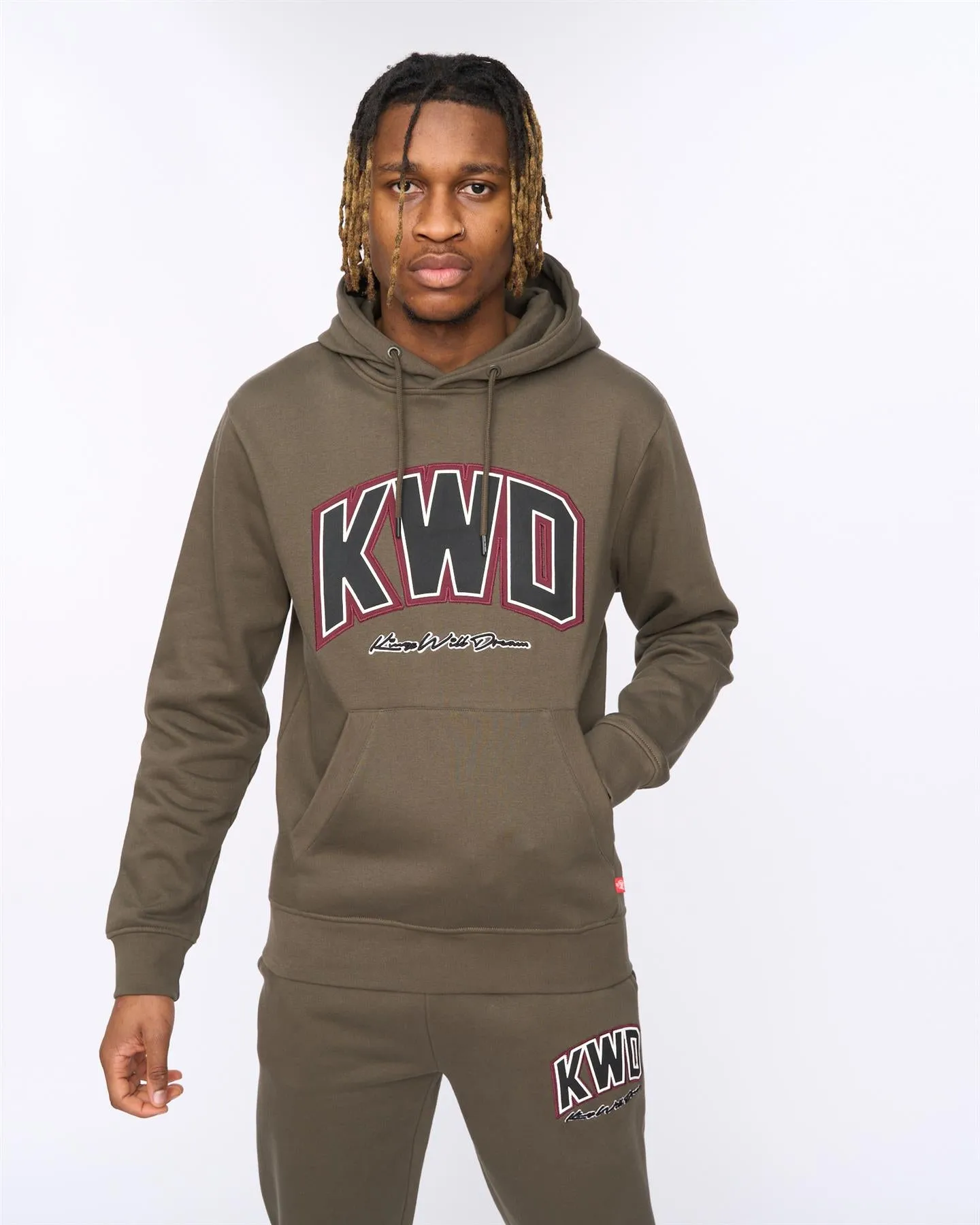 Mens Kingdome Hoodie Olive sold by Brand Corner