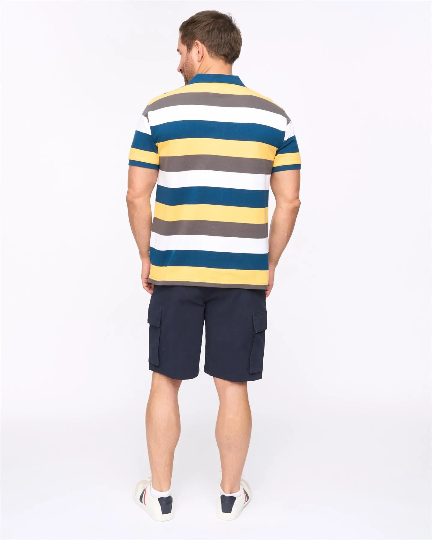 Mens Hadley Polo Mid Blue sold by Brand Corner product image thumbnail 4
