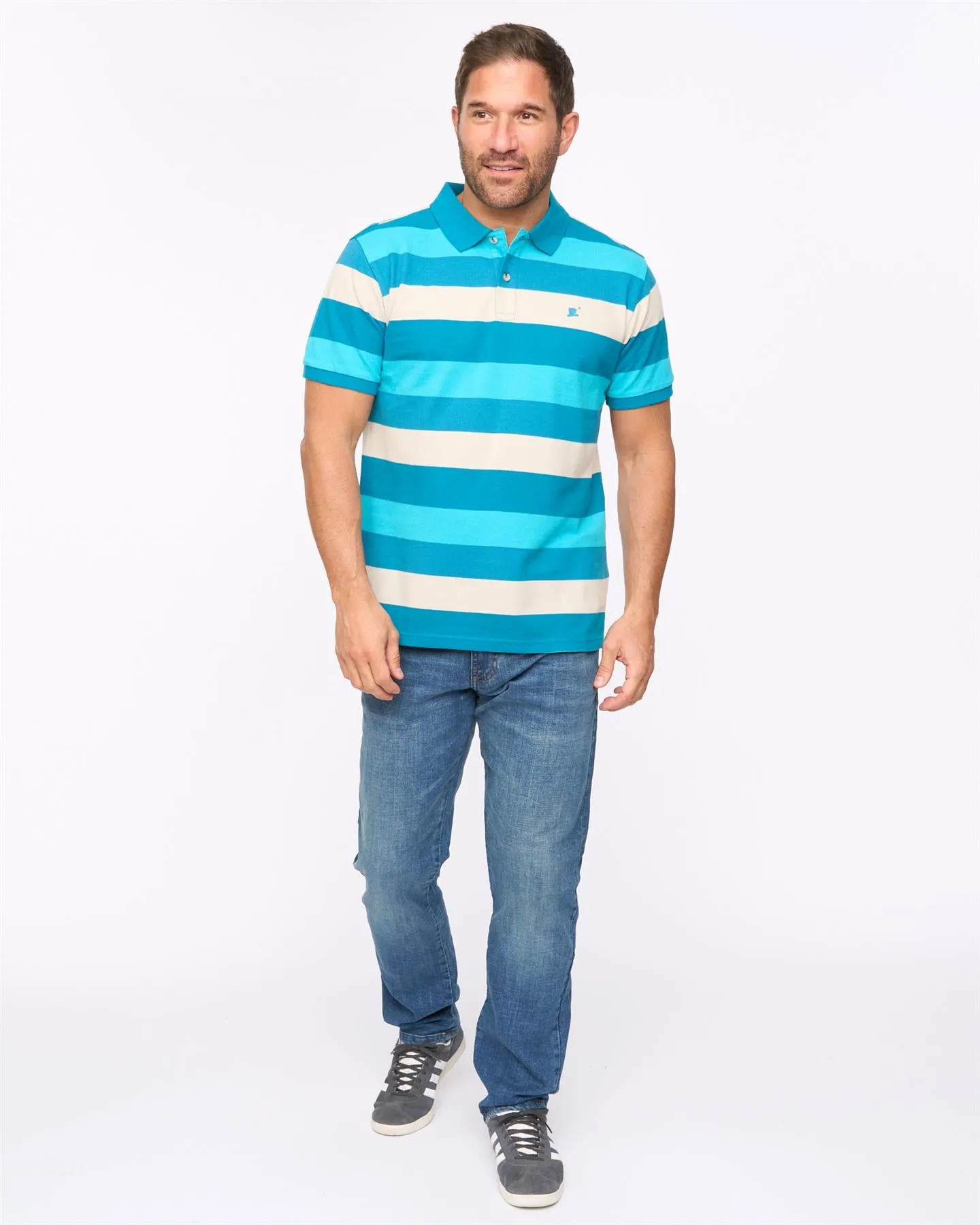 Mens Hadley Polo Deep Blue sold by Brand Corner product image thumbnail 3