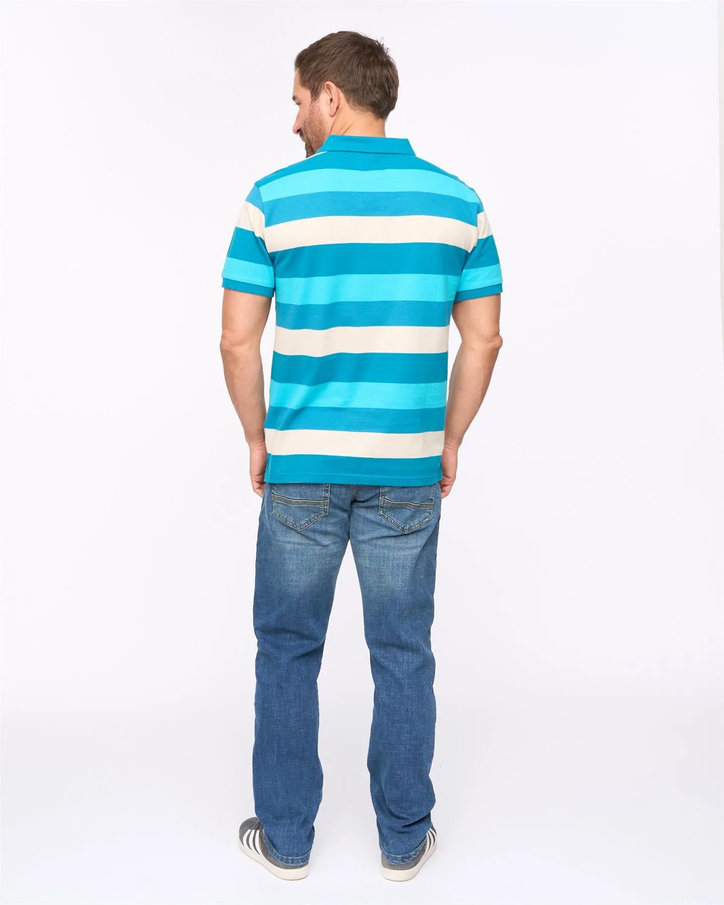 Mens Hadley Polo Deep Blue sold by Brand Corner product image thumbnail 4