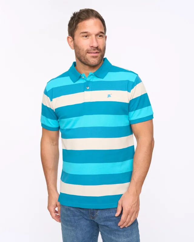 Mens Hadley Polo Deep Blue made by Brand Corner