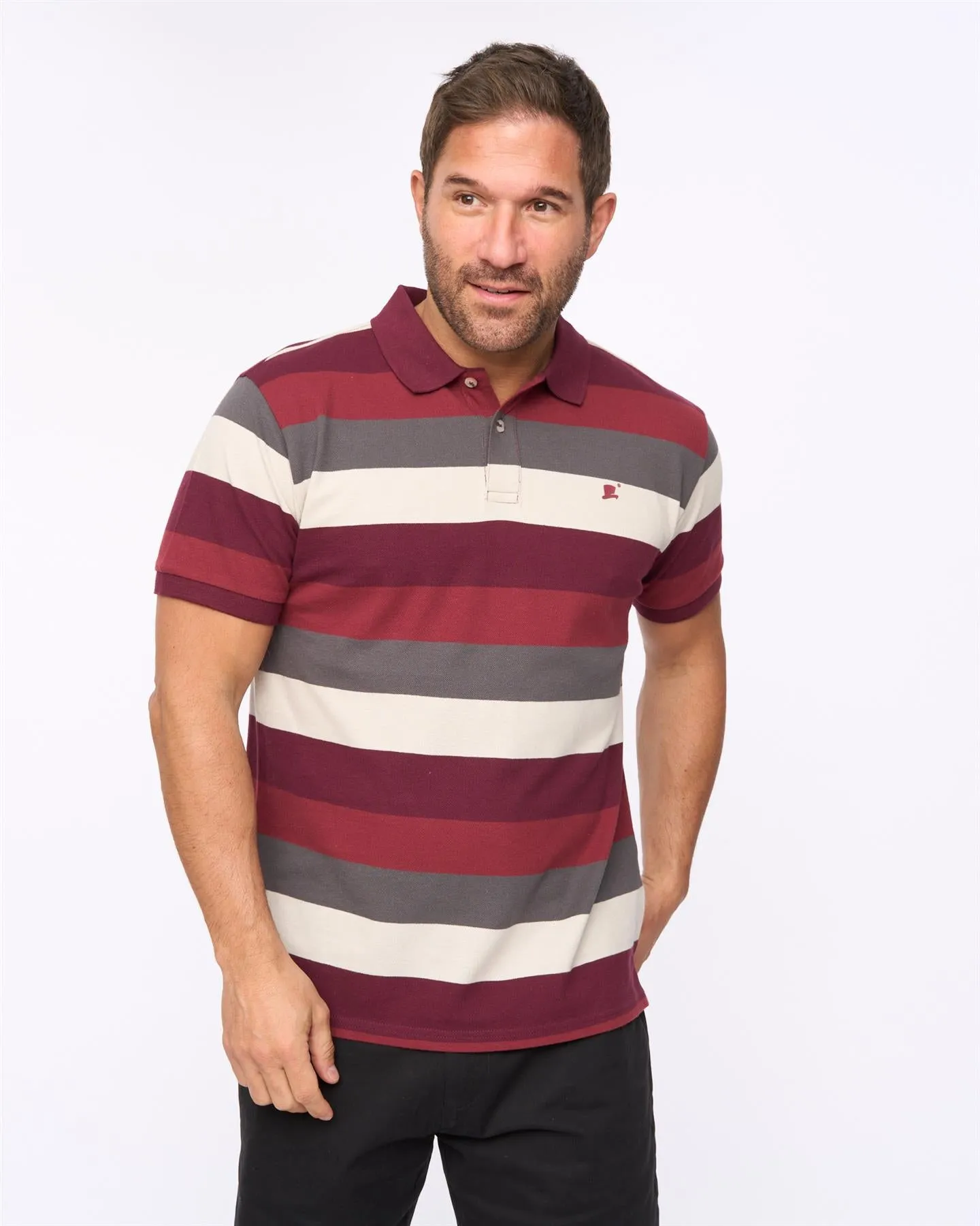 Mens Hadley Polo Burgundy sold by Brand Corner product image thumbnail 2